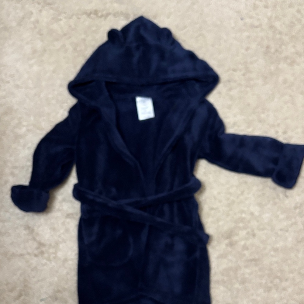 GAP Navy Kids Hooded Pajama Robe